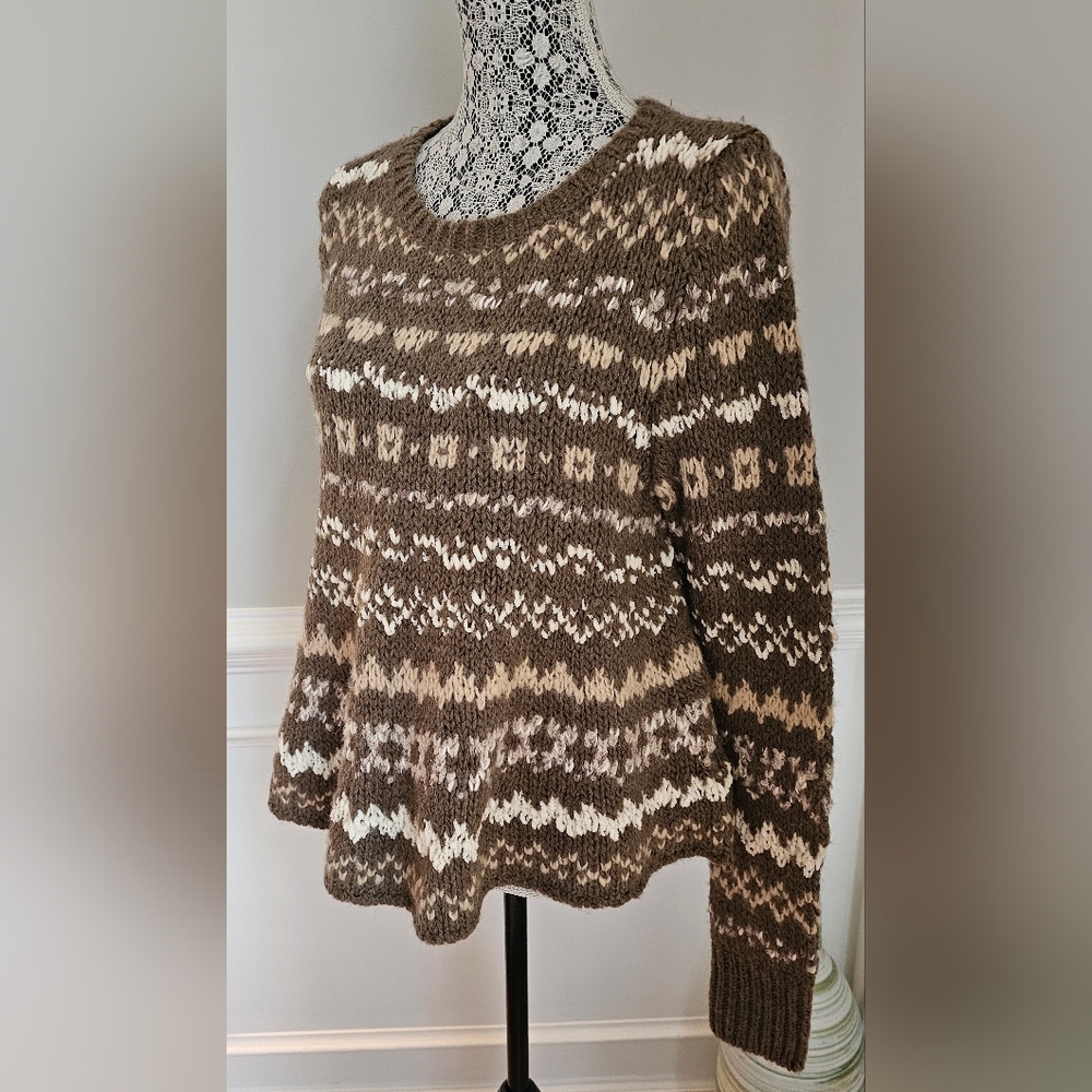 Free People Through The Storm Wool Sweater Generous Small - Picture 4 of 9